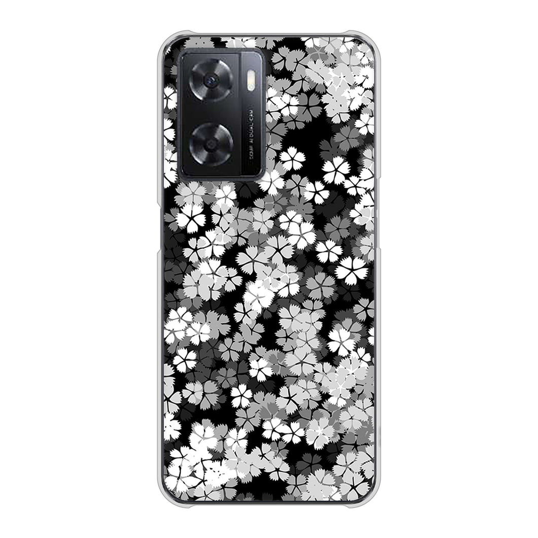 OPPO A77 高画質仕上げ 背面印刷 ハードケース【1332 夜桜】