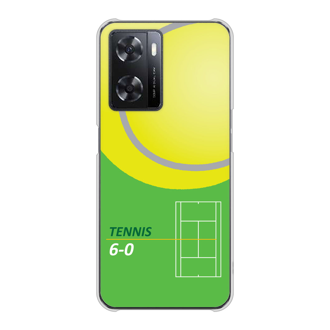 OPPO A77 高画質仕上げ 背面印刷 ハードケース【IB920 TENNIS】