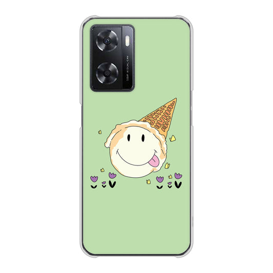 OPPO A77 MA902 アイスクリーム ハードケース 背面印刷