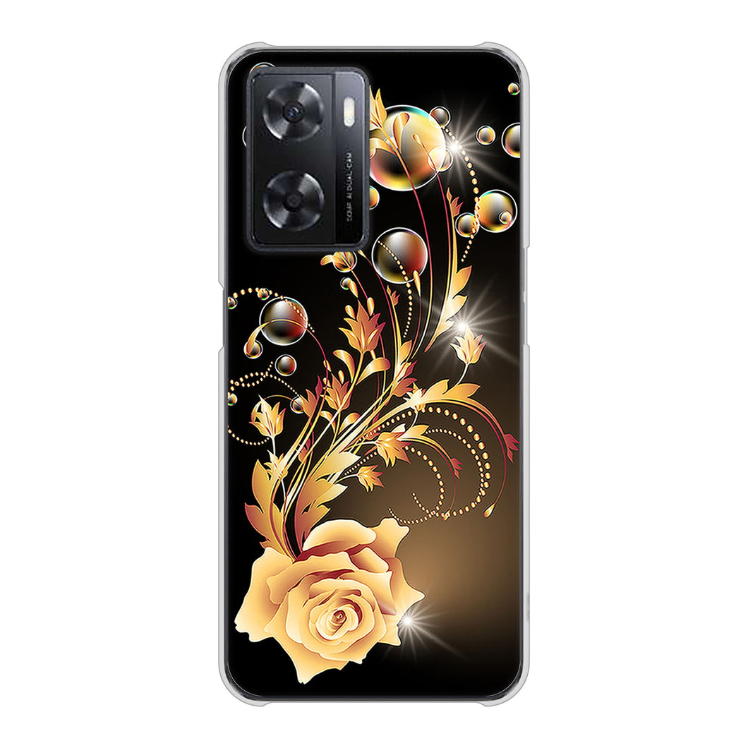 OPPO A77 高画質仕上げ 背面印刷 ハードケース【VA823 気高きバラ】