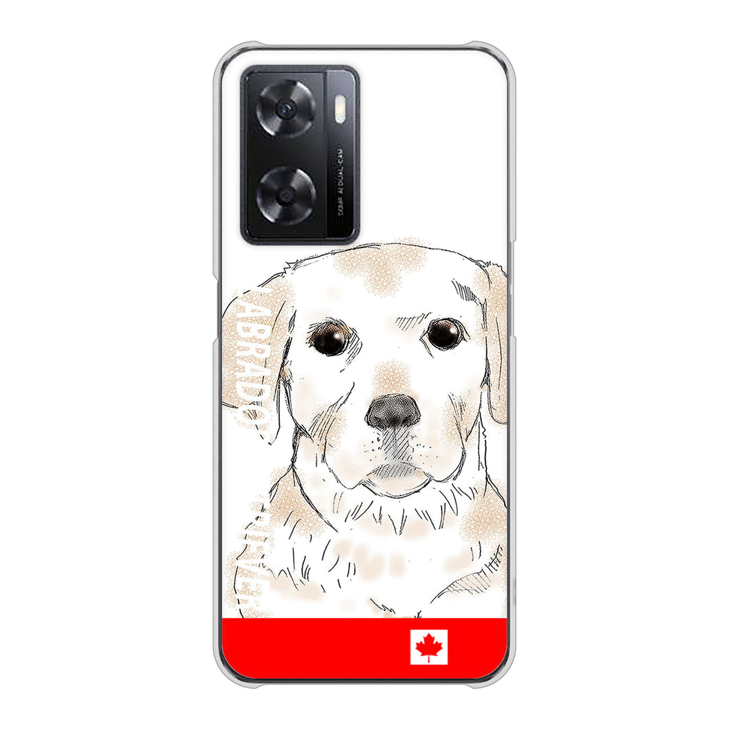 OPPO A77 高画質仕上げ 背面印刷 ハードケース【YD821 ラブラドールレトリバー02】