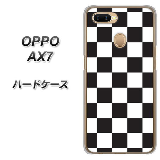 OPPO（オッポ） AX7 高画質仕上げ 背面印刷 ハードケース【151 フラッグチェック】