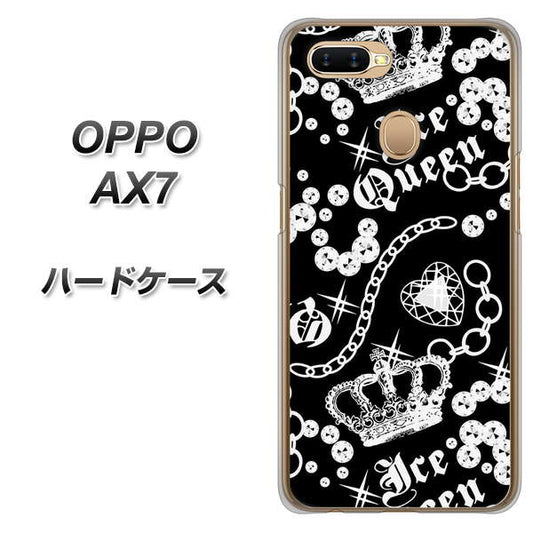 OPPO(オッポ) AX7 高画質仕上げ 背面印刷 ハードケース【187 ゴージャス クラウン】