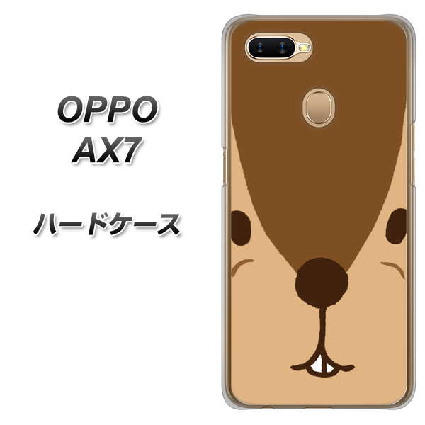 OPPO(オッポ) AX7 高画質仕上げ 背面印刷 ハードケース【349 りす】