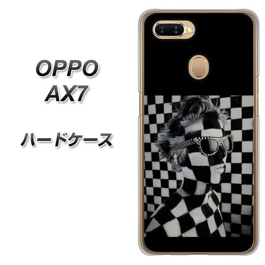 OPPO(オッポ) AX7 高画質仕上げ 背面印刷 ハードケース【357 bk&wh】