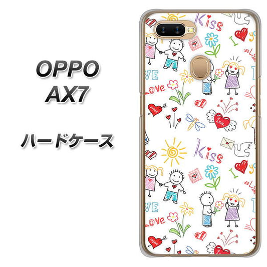 OPPO（オッポ） AX7 高画質仕上げ 背面印刷 ハードケース【710 カップル】