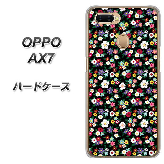 OPPO（オッポ） AX7 高画質仕上げ 背面印刷 ハードケース【778 マイクロリバティプリントBK】