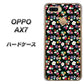 OPPO（オッポ） AX7 高画質仕上げ 背面印刷 ハードケース【778 マイクロリバティプリントBK】