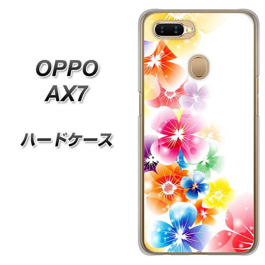 OPPO（オッポ） AX7 高画質仕上げ 背面印刷 ハードケース【1209 光と花】