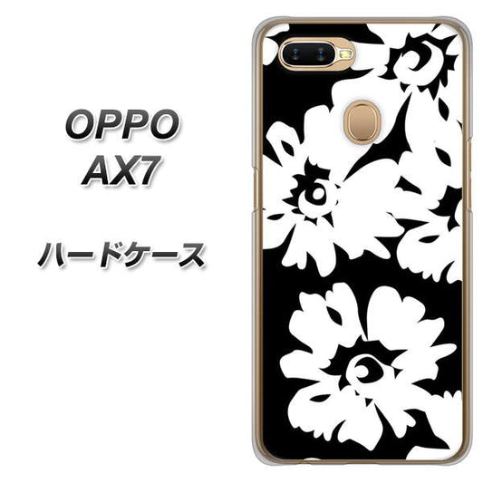 OPPO（オッポ） AX7 高画質仕上げ 背面印刷 ハードケース【1215 モダンフラワー】