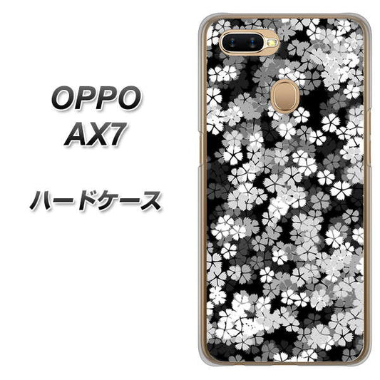 OPPO（オッポ） AX7 高画質仕上げ 背面印刷 ハードケース【1332 夜桜】