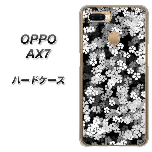 OPPO(オッポ) AX7 高画質仕上げ 背面印刷 ハードケース【1332 夜桜】