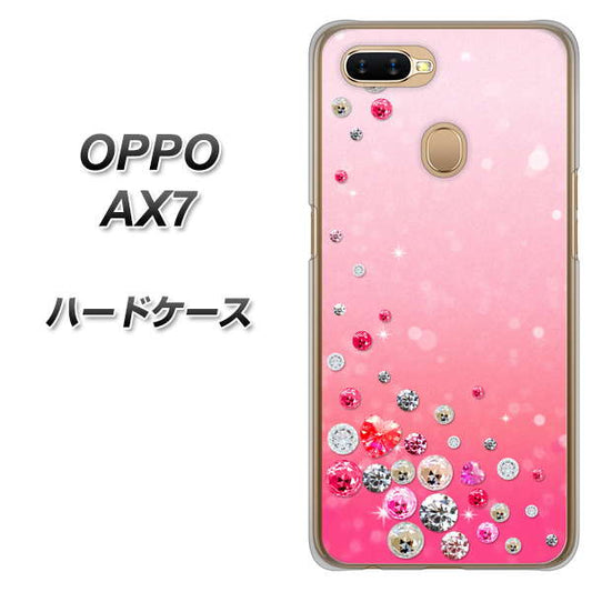 OPPO（オッポ） AX7 高画質仕上げ 背面印刷 ハードケース【SC822 スワロデコ風プリント】