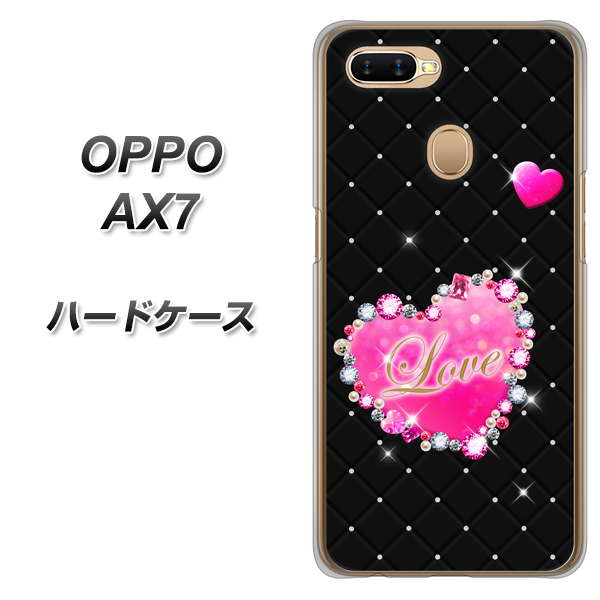OPPO(オッポ) AX7 高画質仕上げ 背面印刷 ハードケース【SC823 スワロデコ風プリント】