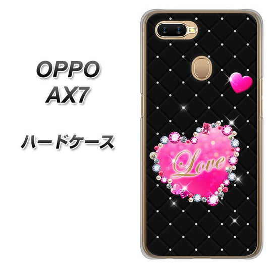 OPPO(オッポ) AX7 高画質仕上げ 背面印刷 ハードケース【SC823 スワロデコ風プリント】
