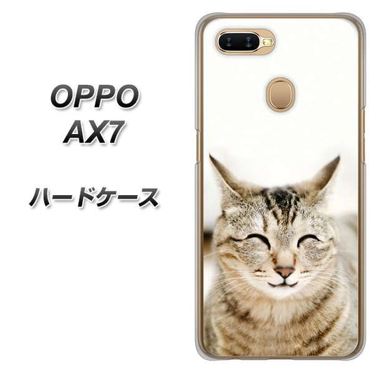 OPPO（オッポ） AX7 高画質仕上げ 背面印刷 ハードケース【VA801 笑福ねこ】