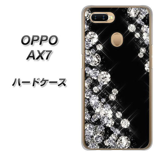 OPPO（オッポ） AX7 高画質仕上げ 背面印刷 ハードケース【VA871 ダイヤモンドフレーム】