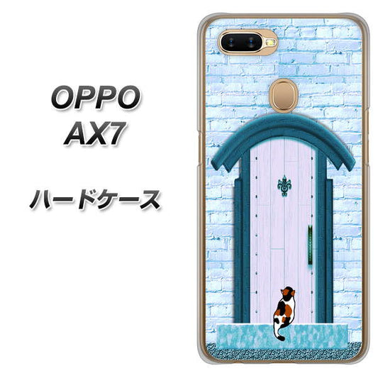 OPPO（オッポ） AX7 高画質仕上げ 背面印刷 ハードケース【YA953 石ドア03 素材クリア】