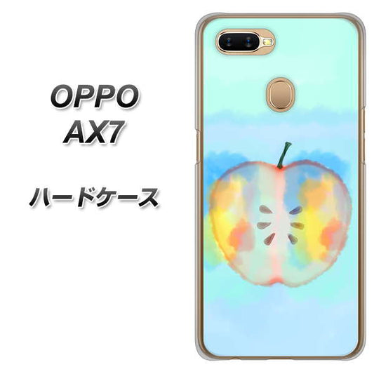 OPPO（オッポ） AX7 高画質仕上げ 背面印刷 ハードケース【YJ181 りんご 水彩181】