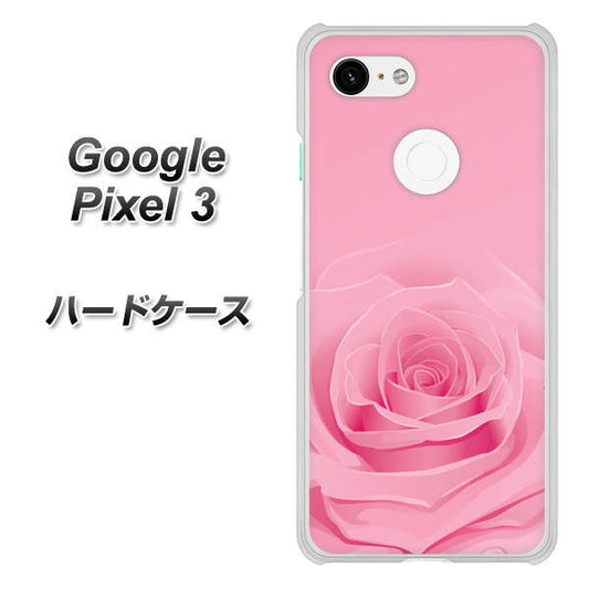 Google Pixel 3 高画質仕上げ 背面印刷 ハードケース【401 ピンクのバラ】