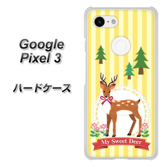 Google Pixel 3 高画質仕上げ 背面印刷 ハードケース【SC826 森の鹿】