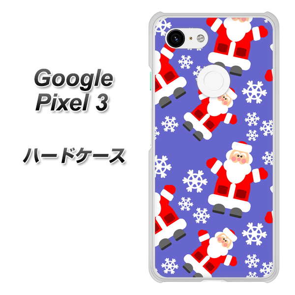 Google Pixel 3 高画質仕上げ 背面印刷 ハードケース【XA804 Welcomeサンタさん】