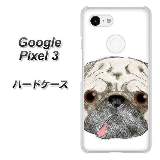 Google Pixel 3 高画質仕上げ 背面印刷 ハードケース【YD855 パグ01】