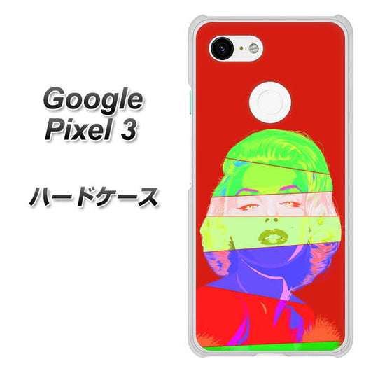 Google Pixel 3 高画質仕上げ 背面印刷 ハードケース【YJ209 マリリンモンローデザイン（B）】