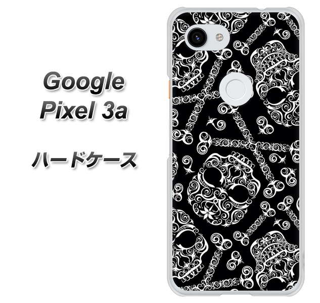 Google Pixel 3a 高画質仕上げ 背面印刷 ハードケース【363 ドクロの刺青】