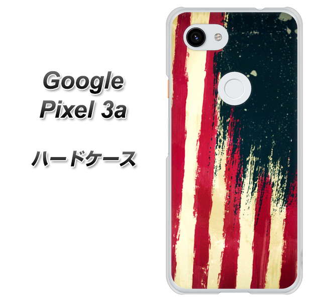 Google Pixel 3a 高画質仕上げ 背面印刷 ハードケース【MI805 ヴィンテージアメリカ】