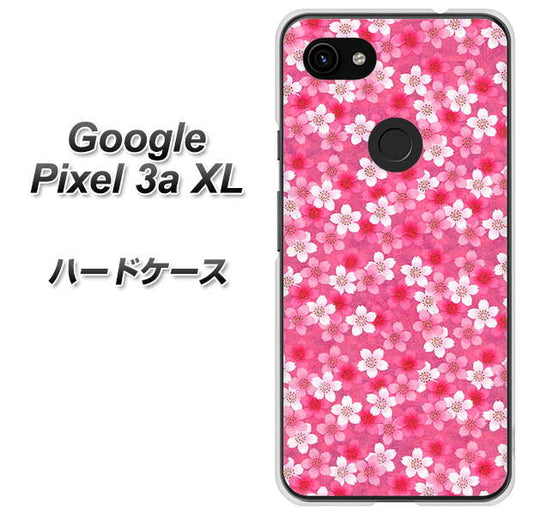 Google Pixel 3a XL 高画質仕上げ 背面印刷 ハードケース【065 さくら】