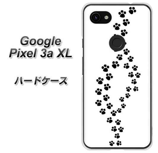Google Pixel 3a XL 高画質仕上げ 背面印刷 ハードケース【066 あしあと】