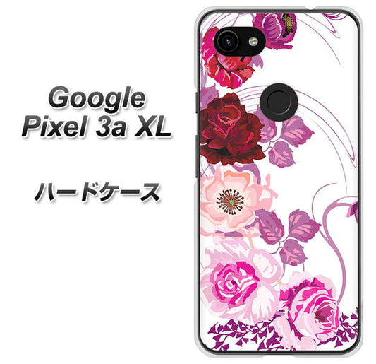 Google Pixel 3a XL 高画質仕上げ 背面印刷 ハードケース【116 ６月のバラ】