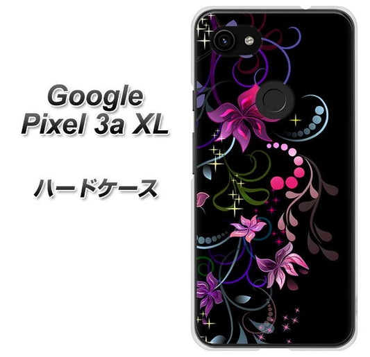 Google Pixel 3a XL 高画質仕上げ 背面印刷 ハードケース【263 闇に浮かぶ華】