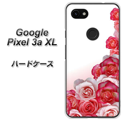 Google Pixel 3a XL 高画質仕上げ 背面印刷 ハードケース【299 薔薇の壁】