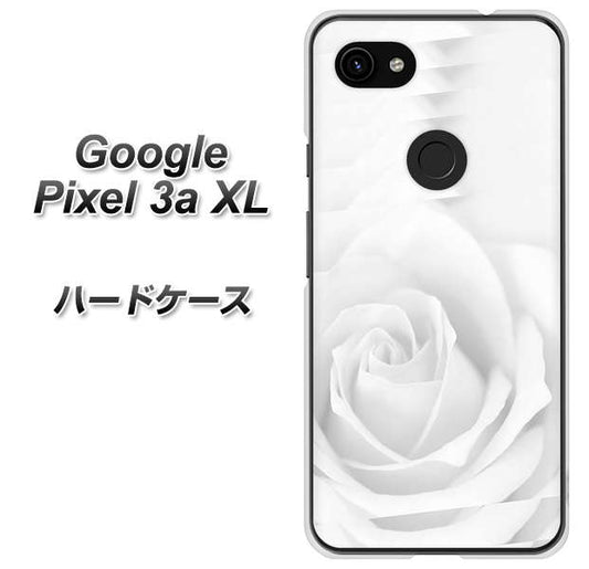Google Pixel 3a XL 高画質仕上げ 背面印刷 ハードケース【402 ホワイトＲｏｓｅ】