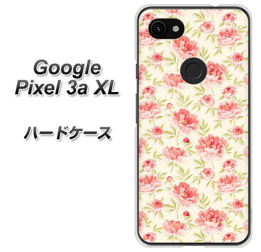Google Pixel 3a XL 高画質仕上げ 背面印刷 ハードケース【593 北欧の小花Ｓ】