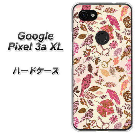 Google Pixel 3a XL 高画質仕上げ 背面印刷 ハードケース【640 おしゃれな小鳥】