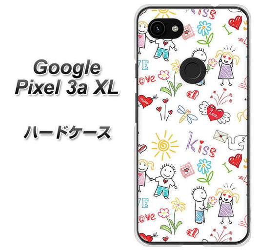 Google Pixel 3a XL 高画質仕上げ 背面印刷 ハードケース【710 カップル】