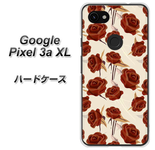 Google Pixel 3a XL 高画質仕上げ 背面印刷 ハードケース【1157 クラシックローズ】