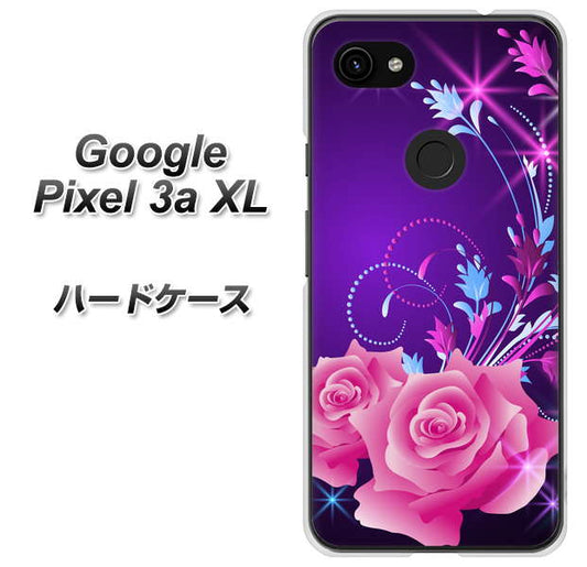 Google Pixel 3a XL 高画質仕上げ 背面印刷 ハードケース【1177 紫色の夜】