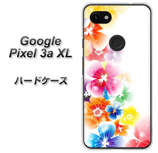 Google Pixel 3a XL 高画質仕上げ 背面印刷 ハードケース【1209 光と花】
