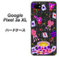 Google Pixel 3a XL 高画質仕上げ 背面印刷 ハードケース【AG818 トランプティー（黒）】