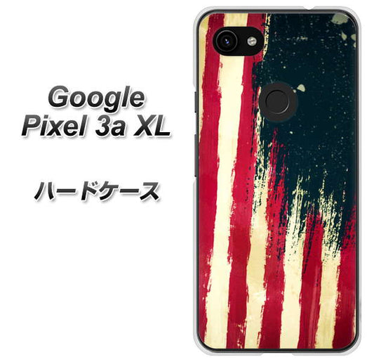 Google Pixel 3a XL 高画質仕上げ 背面印刷 ハードケース【MI805  ヴィンテージアメリカ】