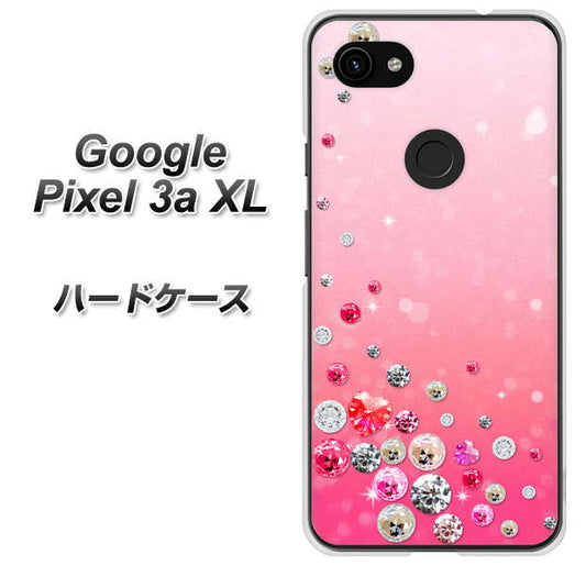 Google Pixel 3a XL 高画質仕上げ 背面印刷 ハードケース【SC822 スワロデコ風プリント】