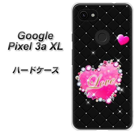 Google Pixel 3a XL 高画質仕上げ 背面印刷 ハードケース【SC823 スワロデコ風プリント】