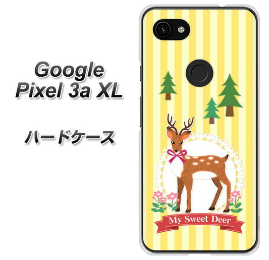 Google Pixel 3a XL 高画質仕上げ 背面印刷 ハードケース【SC826 森の鹿】