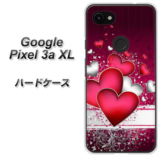 Google Pixel 3a XL 高画質仕上げ 背面印刷 ハードケース【VA835 ハートの息吹】