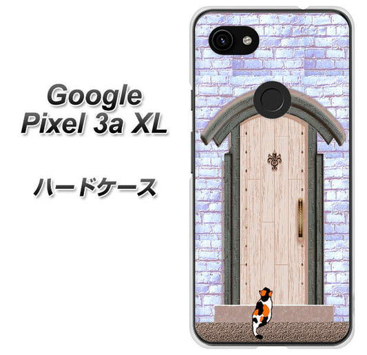 Google Pixel 3a XL 高画質仕上げ 背面印刷 ハードケース【YA952 石ドア02 素材クリア】