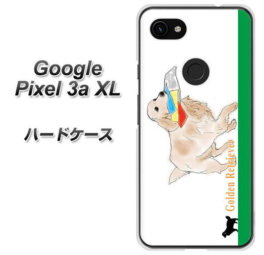 Google Pixel 3a XL 高画質仕上げ 背面印刷 ハードケース【YD829 ゴールデンレトリバー05】